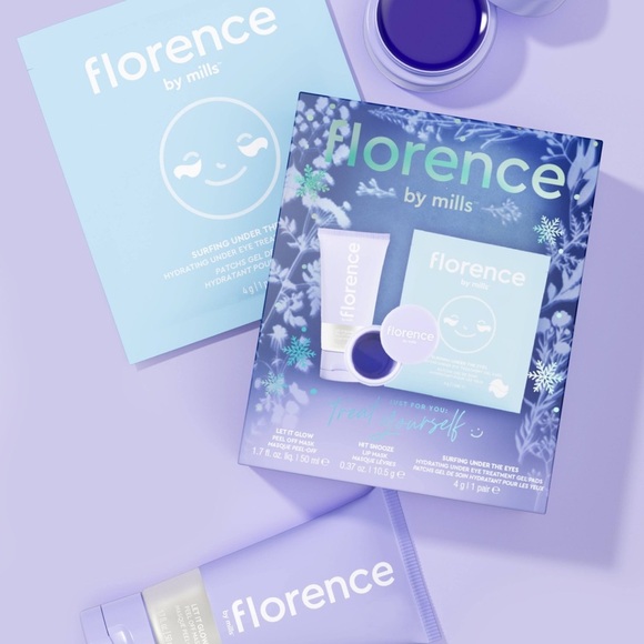 Florence by Mills Kit Lip Mask, Face Peel & Under Eye Gel Pads - Picture 2 of 3
